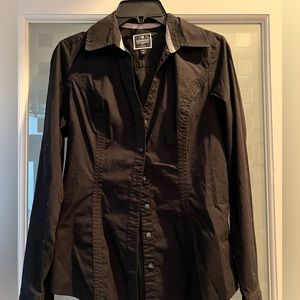 Black button up shirt